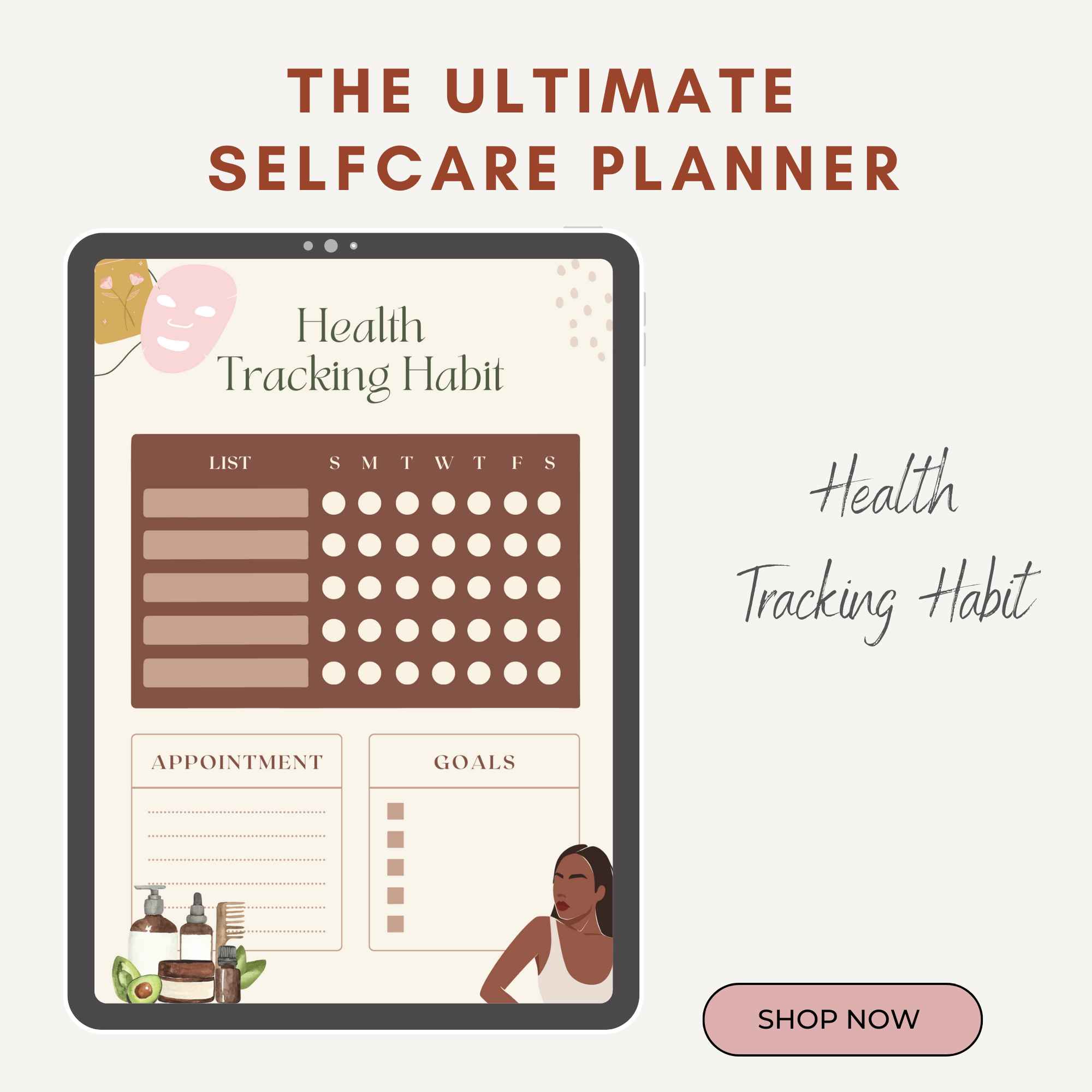 Self Care Canva Template Bundle